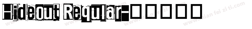 Hideout Reqular字体转换